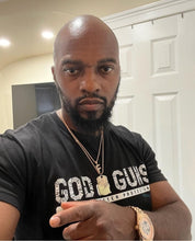 Load image into Gallery viewer, God or Guns Short Sleeve T-shirt (White)