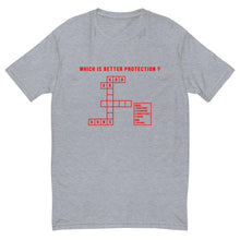 Load image into Gallery viewer, God or Guns Crossword Short Sleeve T-shirt (Red) - God or Guns