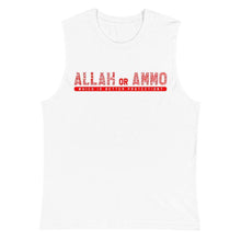 Load image into Gallery viewer, Allah or Ammo Muscle Shirt (Red) - God or Guns