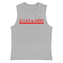 Load image into Gallery viewer, Allah or Ammo Muscle Shirt (Red) - God or Guns