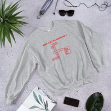 Load image into Gallery viewer, God or Guns Crossword Sweatshirt (Red) - God or Guns