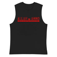 Load image into Gallery viewer, Allah or Ammo Muscle Shirt (Red) - God or Guns