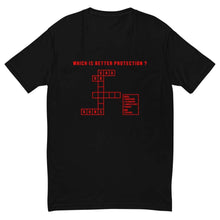 Load image into Gallery viewer, God or Guns Crossword Short Sleeve T-shirt (Red) - God or Guns