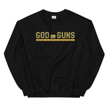 Load image into Gallery viewer, God or Guns Sweatshirt (Gold)