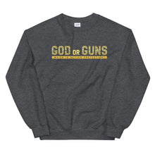 Load image into Gallery viewer, God or Guns Sweatshirt (Gold)