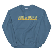 Load image into Gallery viewer, God or Guns Sweatshirt (Gold)