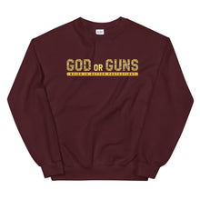 Load image into Gallery viewer, God or Guns Sweatshirt (Gold)