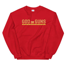 Load image into Gallery viewer, God or Guns Sweatshirt (Gold)