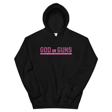 Load image into Gallery viewer, God or Guns Hoodie (Pink)