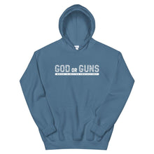 Load image into Gallery viewer, God or Guns Hoodie (White Words)