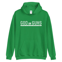 Load image into Gallery viewer, God or Guns Hoodie (White Words)
