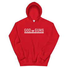 Load image into Gallery viewer, God or Guns Hoodie (White Words)