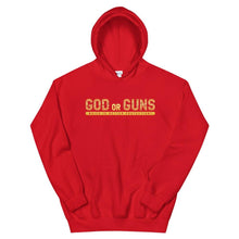 Load image into Gallery viewer, God or Guns Hoodie (Gold)