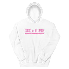 Load image into Gallery viewer, God or Guns Hoodie (Pink)