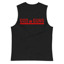 Load image into Gallery viewer, God or Guns Muscle Shirt (Red)