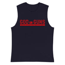 Load image into Gallery viewer, God or Guns Muscle Shirt (Red)