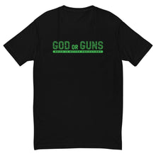 Load image into Gallery viewer, God or Guns Typography Short Sleeve T-shirt (Green)
