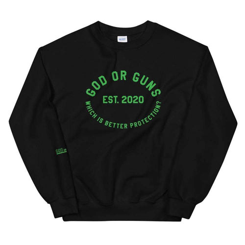 God or Guns Circle Sweatshirt (Green) - God or Guns