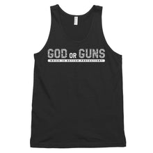 Load image into Gallery viewer, God or Guns tank top (White Words) - God or Guns
