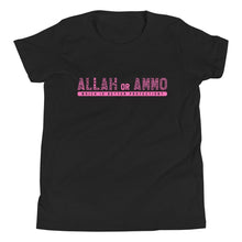 Load image into Gallery viewer, Allah or Ammo KIDS Short Sleeve T-Shirt (Pink)
