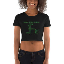 Load image into Gallery viewer, God or Guns Crossword Women’s Crop Tee - God or Guns

