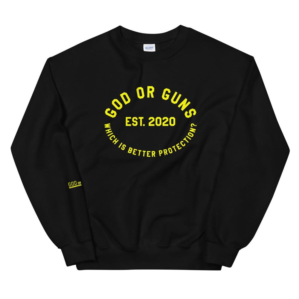 God or Guns Ring Sweatshirt (Yellow)