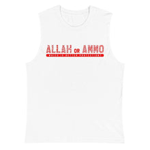 Load image into Gallery viewer, Allah or Ammo Muscle Shirt (Red) - God or Guns
