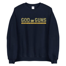 Load image into Gallery viewer, God or Guns Sweatshirt (Gold)
