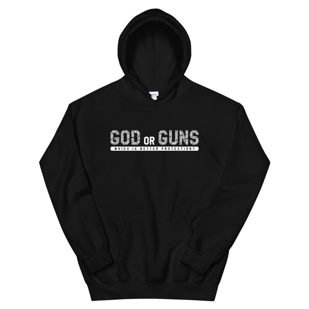 God or Guns Hoodie (White Words)
