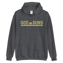 Load image into Gallery viewer, God or Guns Hoodie (Gold)
