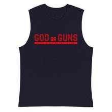 Load image into Gallery viewer, God or Guns Muscle Shirt (Red)
