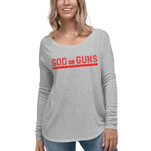 Load image into Gallery viewer, God or Guns Ladies&#39; Long Sleeve Tee
