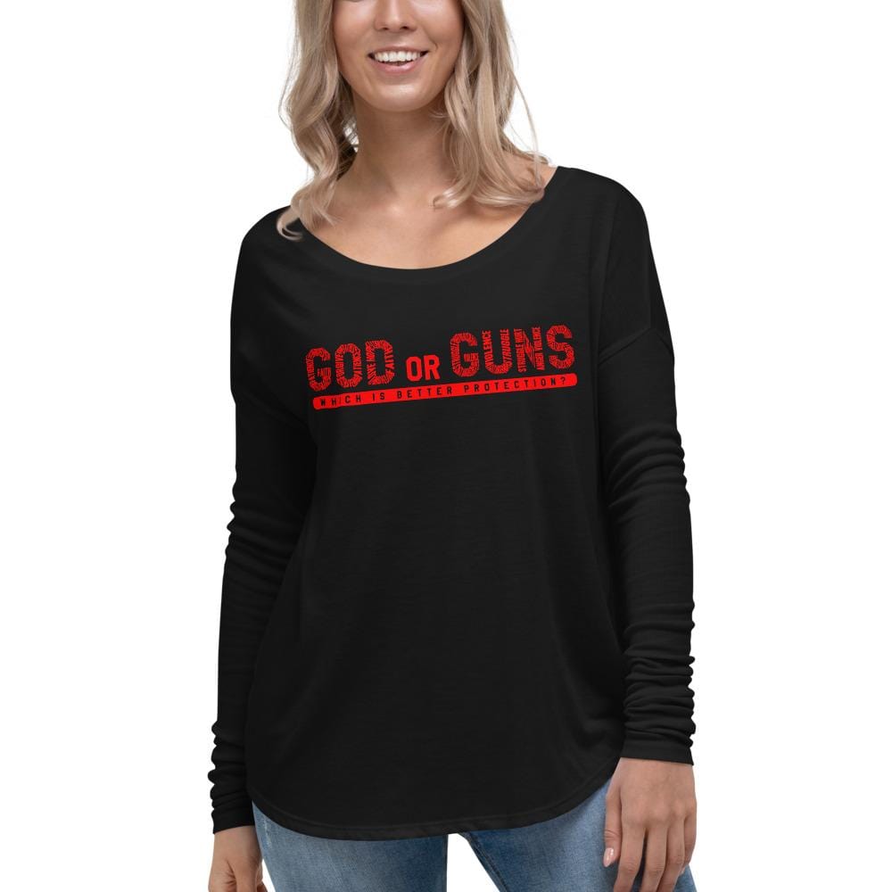 God or Guns Ladies' Long Sleeve Tee